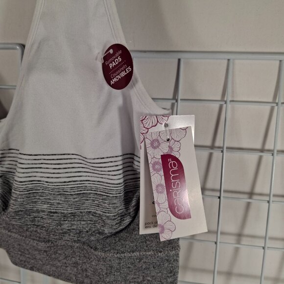 2XL Seamless Wireless Sports Bra Comfortable Yoga Bralette  Removable Cups White - Picture 6 of 13